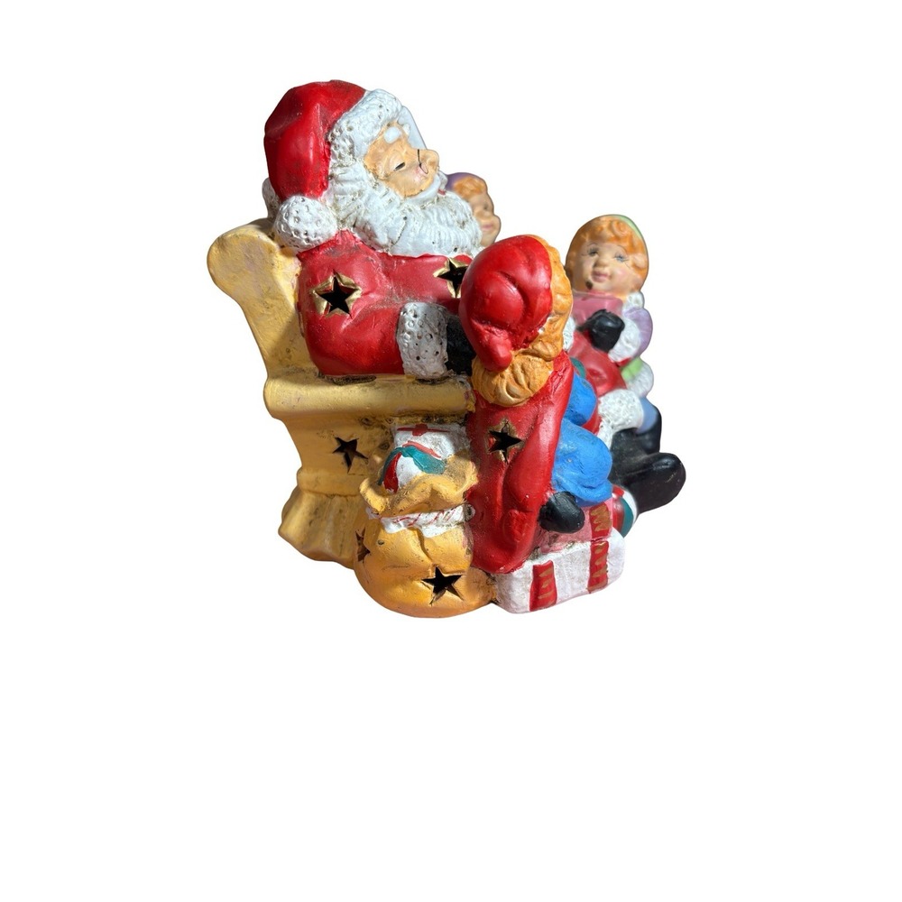 Vintage 1994 Artmark Stories With Santa Ceramic Night Light Christmas Children‎ - Picture 8 of 14